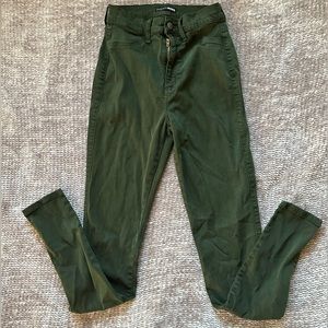 Olive green skinny Jean
